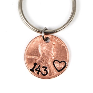 143 I Love You Text Code Keychain, Secret Message, I Love You Keyring, Boyfriend Gift, Gift For Husband, Friend Keychain, Gift For Daughter
