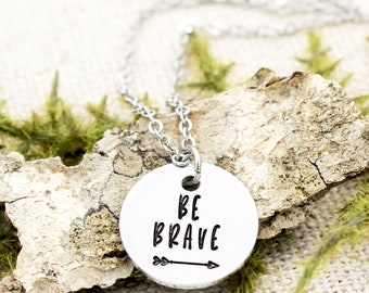 Be Brave Necklace, Inspirational Necklace, Follow Your Arrow, Inspiring Gifts, Motivation Jewelry, Graduation Gift, Arrow Necklace, Uplift