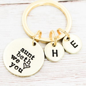 Portachiavi zia personalizzato, regalo per zia, miglior portachiavi zia, regalo da nipoti e nipoti, ti amo regali zia, regalo zia, dai bambini