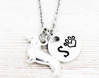 Dachshund Necklace, Weiner Dog Jewelry, Dog Memorial Gifts, Loss Of Dachshund, Dog Breed Jewelry, Dachshund Mama, Dachshund Rescuer Gift