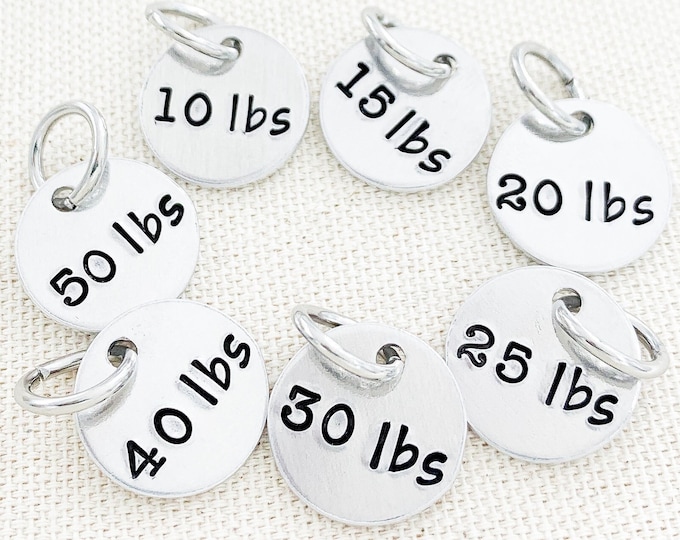 Individual Weight Loss Charms Miles Tracker Weight Loss Milestones Weight Loss Bracelet Weight