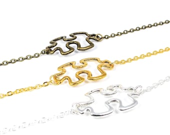 Puzzle Stück Armband, Puzzle Armband, Autismus Bewusstsein Armband, Freundschaft Armband, Paare Armbänder, Autismus Geschenk, Freund Geschenk