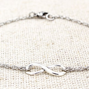 Infinity Symbol Anklet, Infinity Ankle Bracelet, Gift For Girlfriend, Wife Gift, Outdoor Wedding Anklet, Beach Anklets, Best Friend Gift