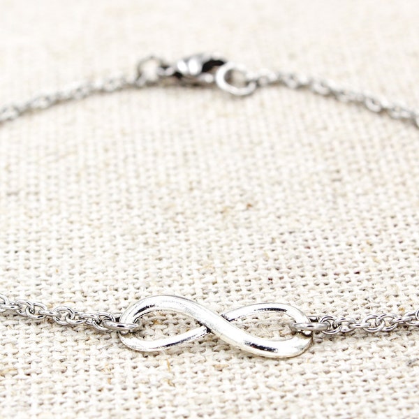 Infinity Symbol Anklet, Infinity Ankle Bracelet, Gift For Girlfriend, Wife Gift, Outdoor Wedding Anklet, Beach Anklets, Best Friend Gift