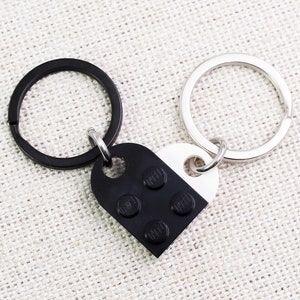 Connecting LEGO®  Heart Keychain, Made From Authentic LEGO® Bricks, Valentine Day Gift, Boyfriend Gifts, Girlfriend Present, Anniversary Him