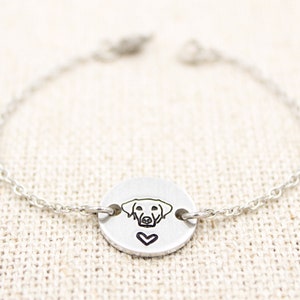 Bracciale per cani Retriever, cavigliera Labrador, gioielli di razza canina, regalo Lab Mama, gioielli Golden Retriever, regali per mamma cane, regali per cani, regalale