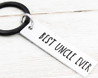 Best Uncle Ever Keychain, Uncle Gifts, Gift From Niece Nephew, Gift For Brother, Uncle Keyring, Gift For Uncles, Uncle Birthday Gift