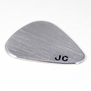 Custom Initials Guitar Pick, Monogram Guitar Pick, Metal Guitar Pick, Personal Guitar Pick, Groomsmen Gifts, Fathers Day Gift, Husband Gift