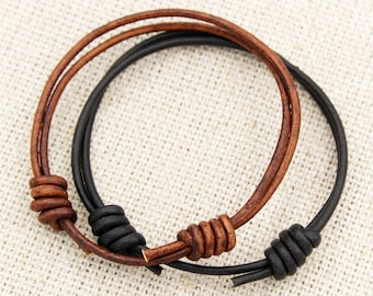 Matching Couples Bracelets, 3rd Anniversary Gift, Friendship Leather Bracelet, His and Hers Jewelry, Gift For Couples, Boyfriend Gifts