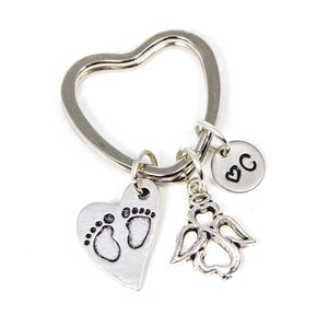 Baby Memorial Keychain, Miscarriage Keyring, Infant Loss Key Ring, Pregnancy Loss Gifts, Loss Of Baby, Baby Loss Sympathy Gift, Grieving Mom