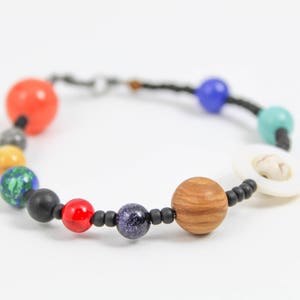 Solar System Bracelet, Planets Bracelet, Planets Jewelry, Outer Space Jewelry, Galaxy Bracelet, Galaxy Jewelry, Astronomy Jewelry, Cosmic