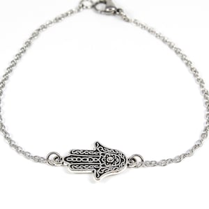 Hamsa Hand Anklet, Hand Of Fatima, Yoga Anklet, Hamsa Hand Jewelry, Yoga Instructor Gift, Yoga Gift, Healing Jewelry, Protection Jewelry