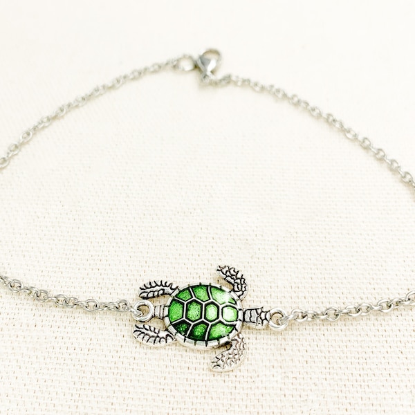 Sea Turtle Anklet Etsy