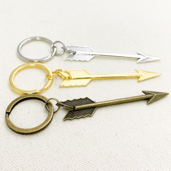 Arrow Keychain, Simple Arrow Keyring, Arrow Charm Key Ring, Unisex Keychain, Follow Your Arrow, Boho Arrow, Stocking Stuffers, Friend Gift