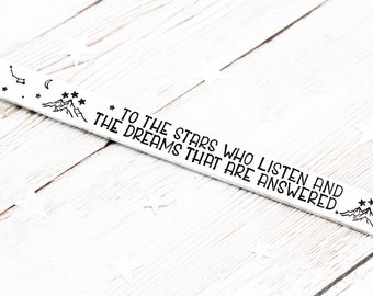 To The Stars Who Listen Bookmark Etsy