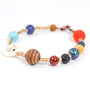 Planet Armband, Sonnensystem Armband, Weltraum Schmuck, Planeten Armband, Universum, Sternzeichen Schmuck, Astrologie Schmuck, Astronomie