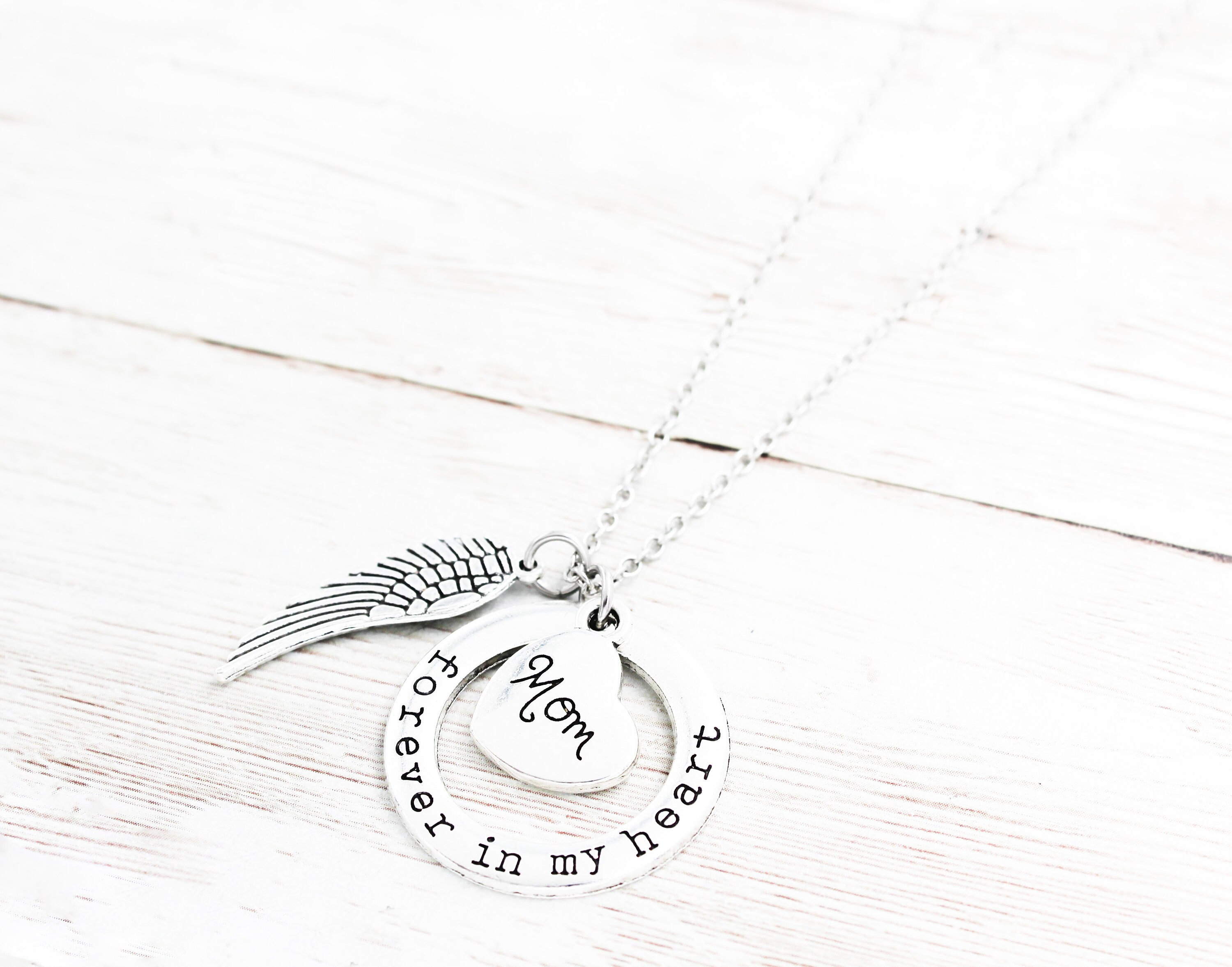 Mom Necklace in Memory of Mom Dad Dad 