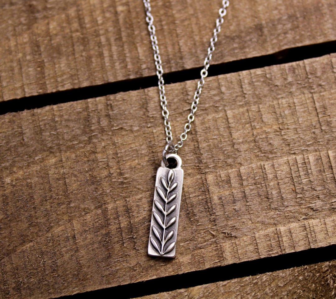 Silver Fern Leaf Pendant Necklace, Plant Jewelry, Nature Gifts