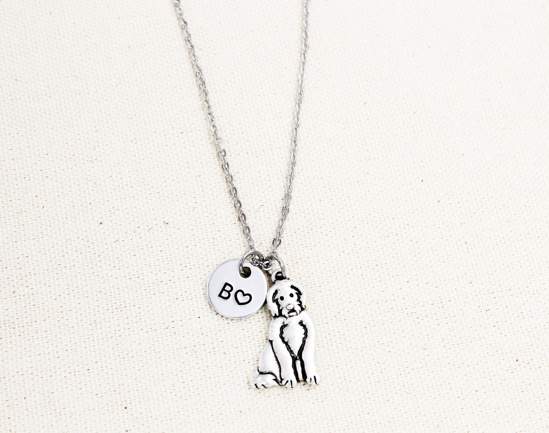 Personalized Goldendoodle Necklace, Labradoodle Necklace, Gift for Doodle Mom, Golden Doodle