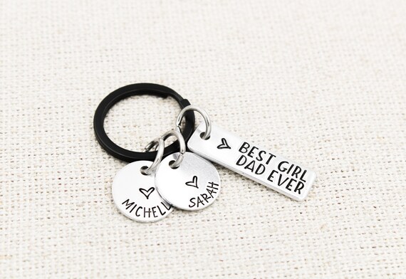 Personalized keychains for dad 2025