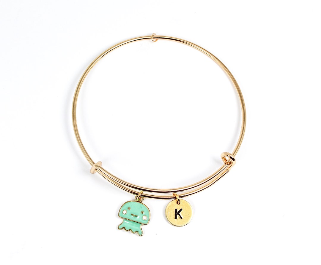 Jellyfish Bangle Bracelet, Jellyfish Bracelet, Friendship Bracelet