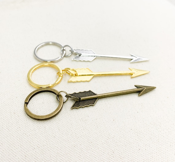 Arrow Keychain, Simple Arrow Keyring, Arrow Charm Key Ring, Unisex Keychain, Follow Your Arrow, Boho Arrow, Stocking Stuffers, Friend Gift