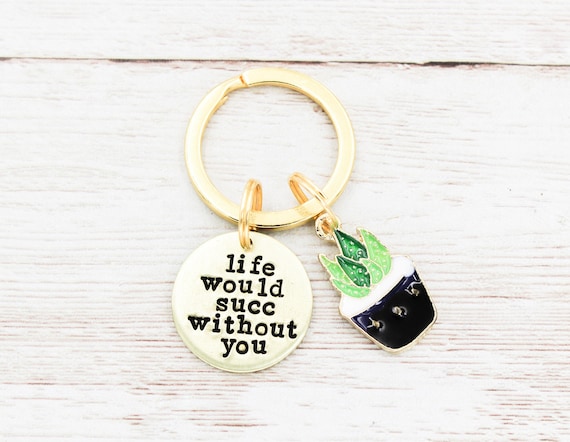 Live cactus deals keyring