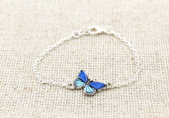 Blue Butterfly Bracelet – Heart-Teez