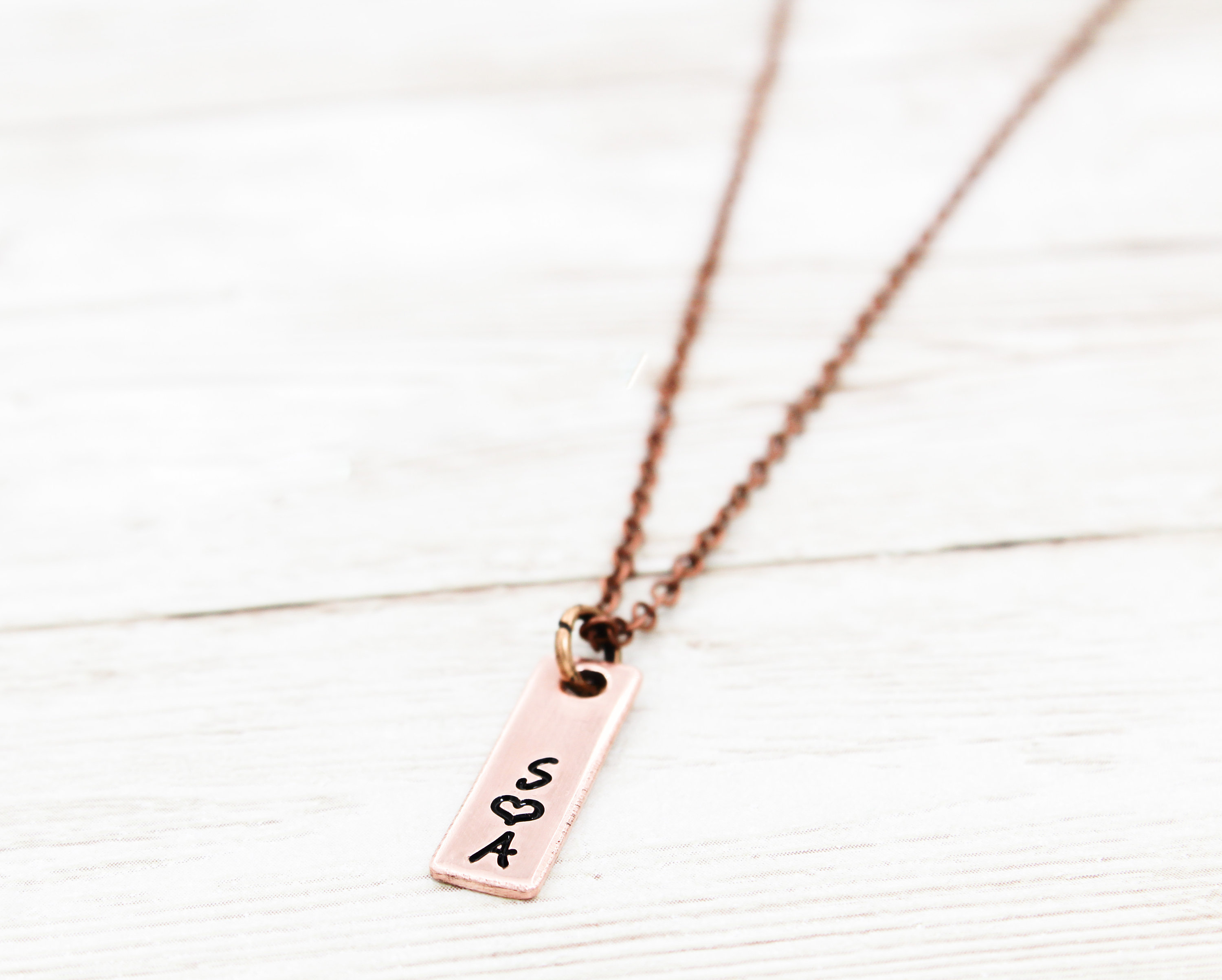 Men's Initial or Name Copper Necklace – Everything Beautiful Jewelry