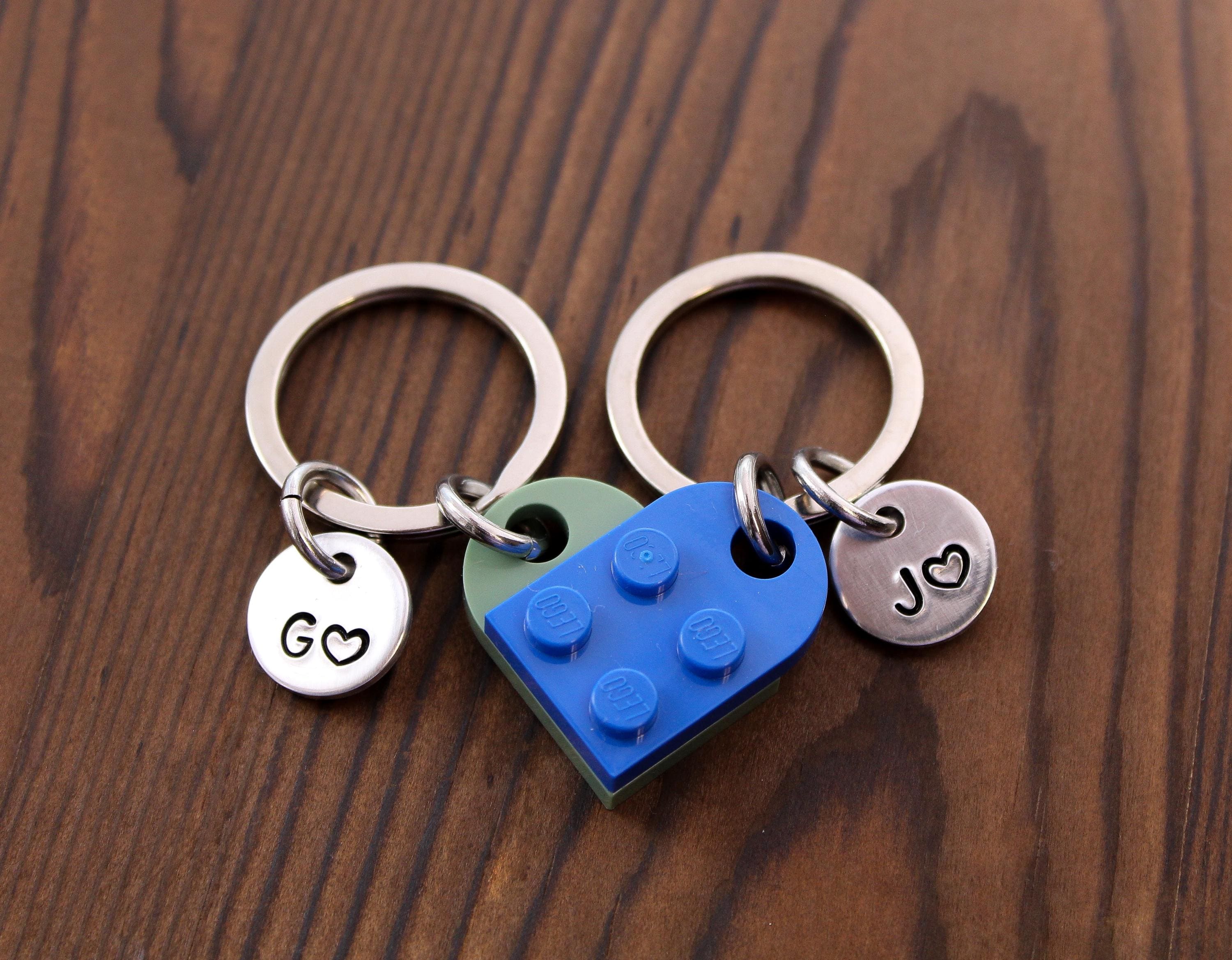 LEGO® Heart Keychain Set – Couples Keychains, Matching Gifts, Gift