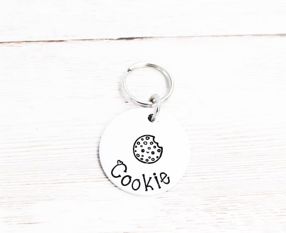 cookie-pet-tag-cookie-dog-name-tag-cat-id-tags-biscuit-dog-etsy