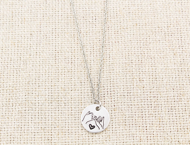 Pinky Promise Necklace Friendship Necklace Gift for Friend - Etsy