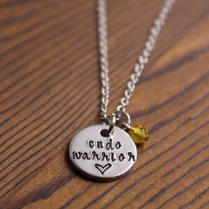 Endo Warrior Necklace, Endometriosis Necklace, Endometriosis Awareness Jewelry, Endo Gift, Infertility Jewelry, Endo Sisters Gift, For Her image 10