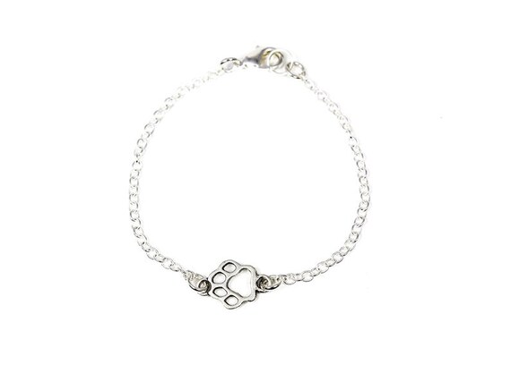 Paw Print Anklet Dog Paw Anklet Cat Paw Ankle Bracelet Dog Mom Gift Cat Lover Jewelry Animal Lover Anklet Summer Anklet Vet Tech