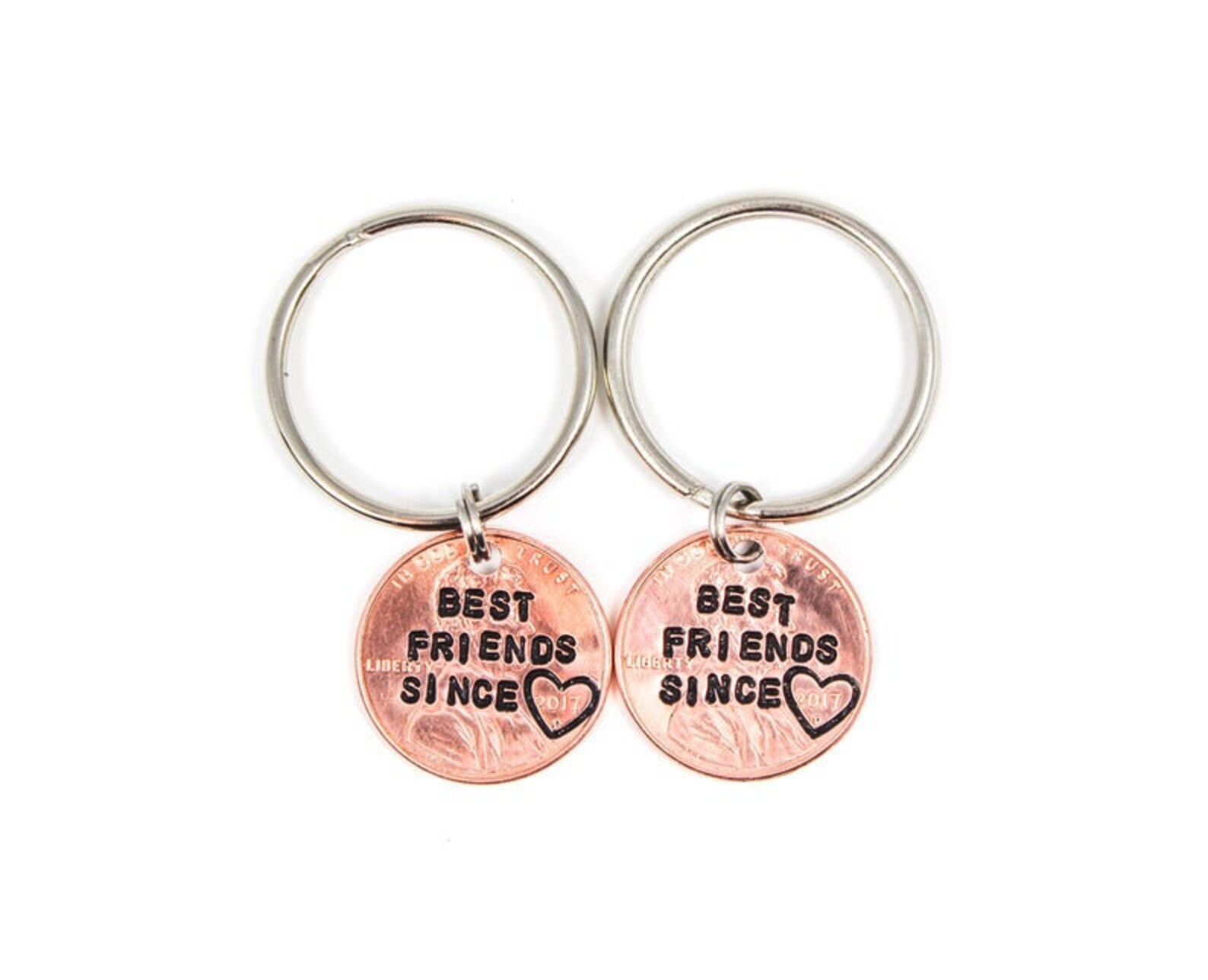 Matching Best Friends Keychain Friendship Keychains Bestie Etsy