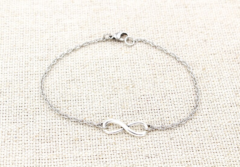infinity symbol ankle bracelet