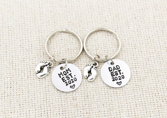 mom and dad keychains