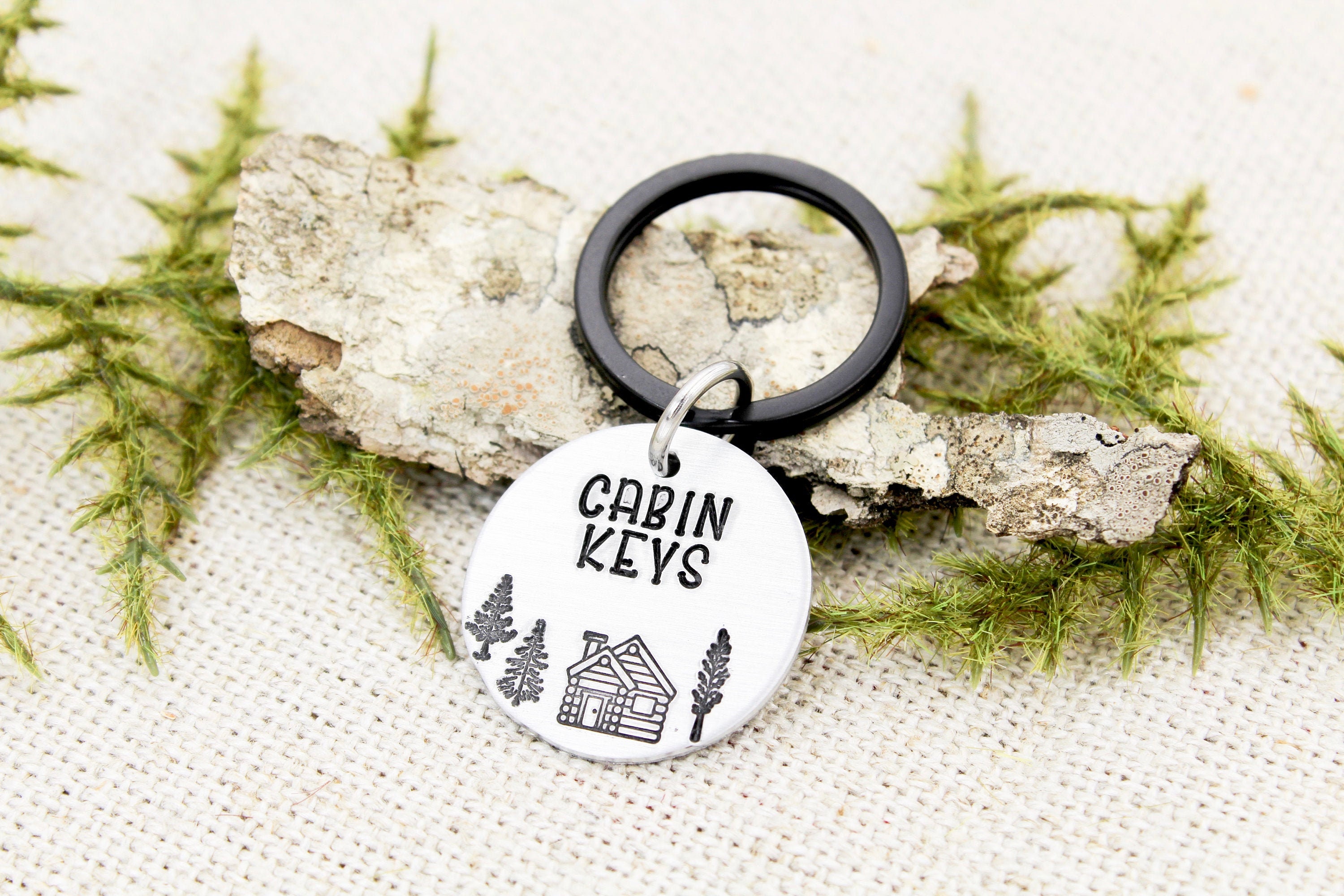 Cabin Keys Keychain, Cabin Keyring, Cabin Rental Key Chain, Mountain ...