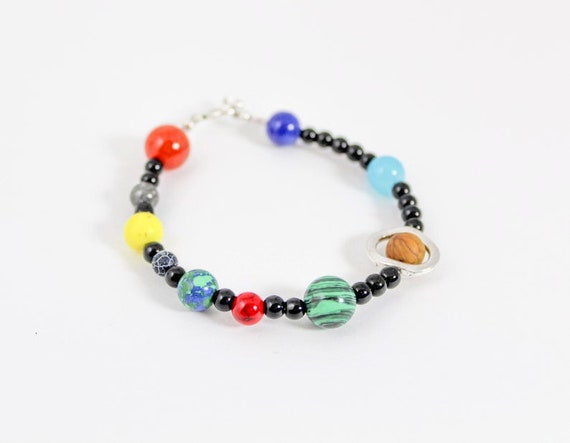 etsy solar system bracelet