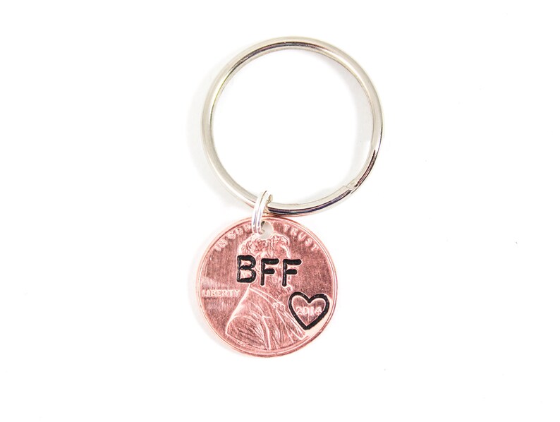 Best Friend Keychain BFF Keychain Friend Gift Friendship Etsy