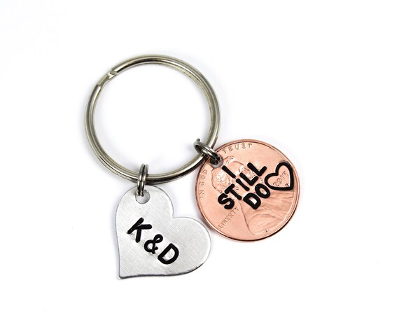 anniversary keyring for him