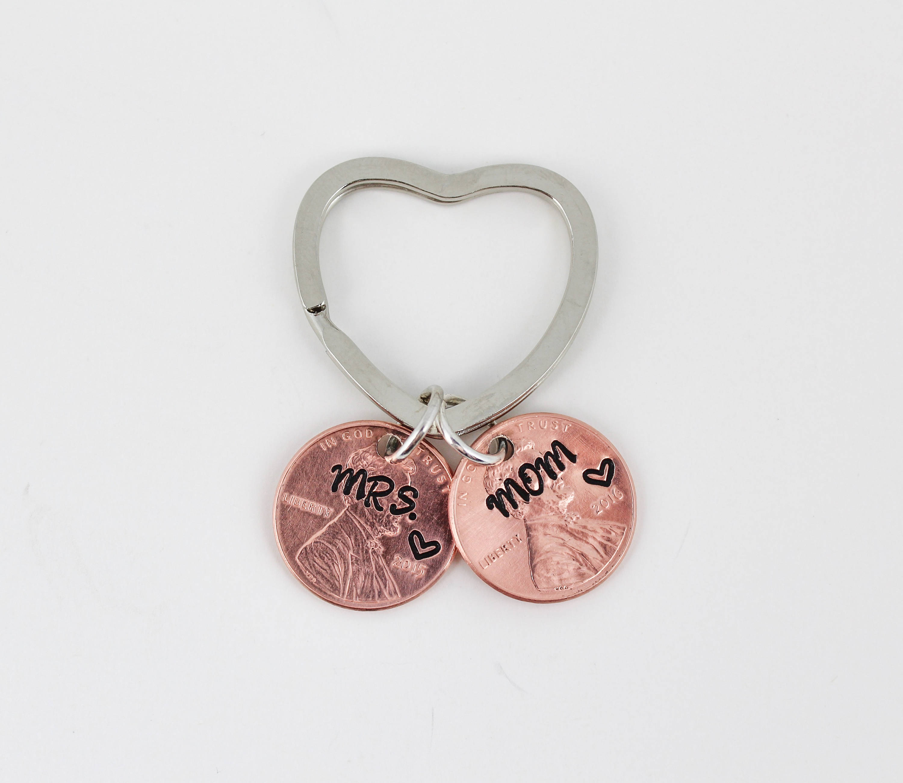 Mom Keychain Wife Keychain New Mom Gift Penny Keychain Etsy