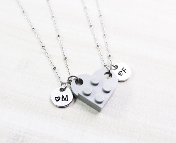 Connecting lego heart necklace discount