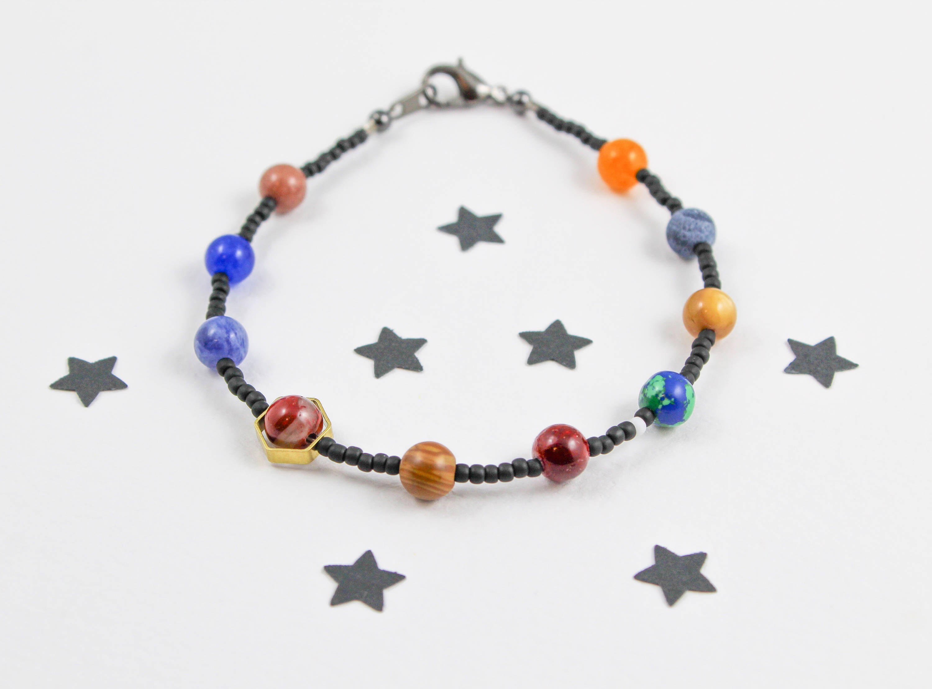 Solar System Gemstone Bracelet - Tomfoolery London