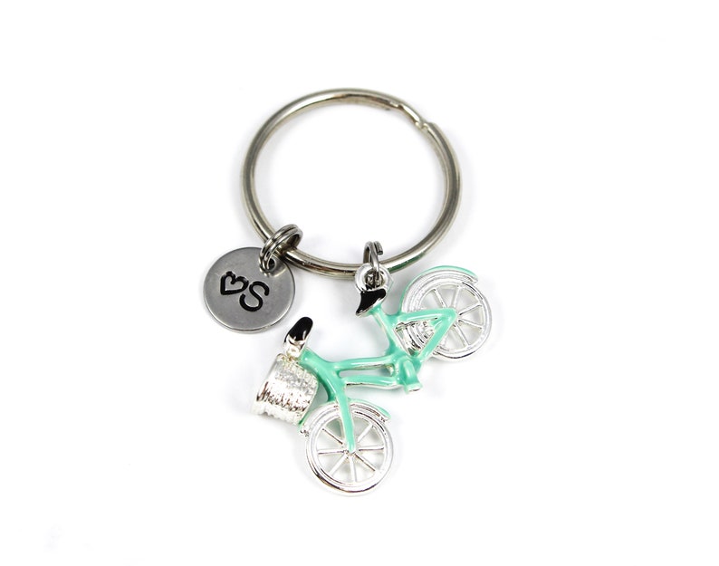 Custom Bicycle Keychain Biker Gift Bike Rider Gift Bicycle Charm Bike Lover Bicycle Keyring Bike Keyring Cyclist Gift Bike Keychain