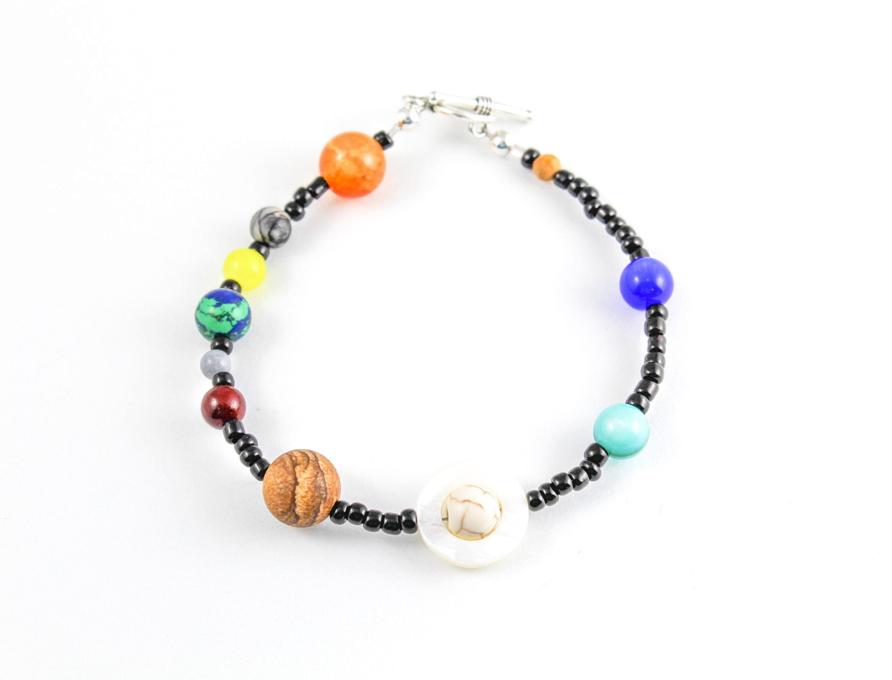 関送込 ILLUSORY Planet Beaded Bracelet Planet Bracelets for Women and Men 2 Options
