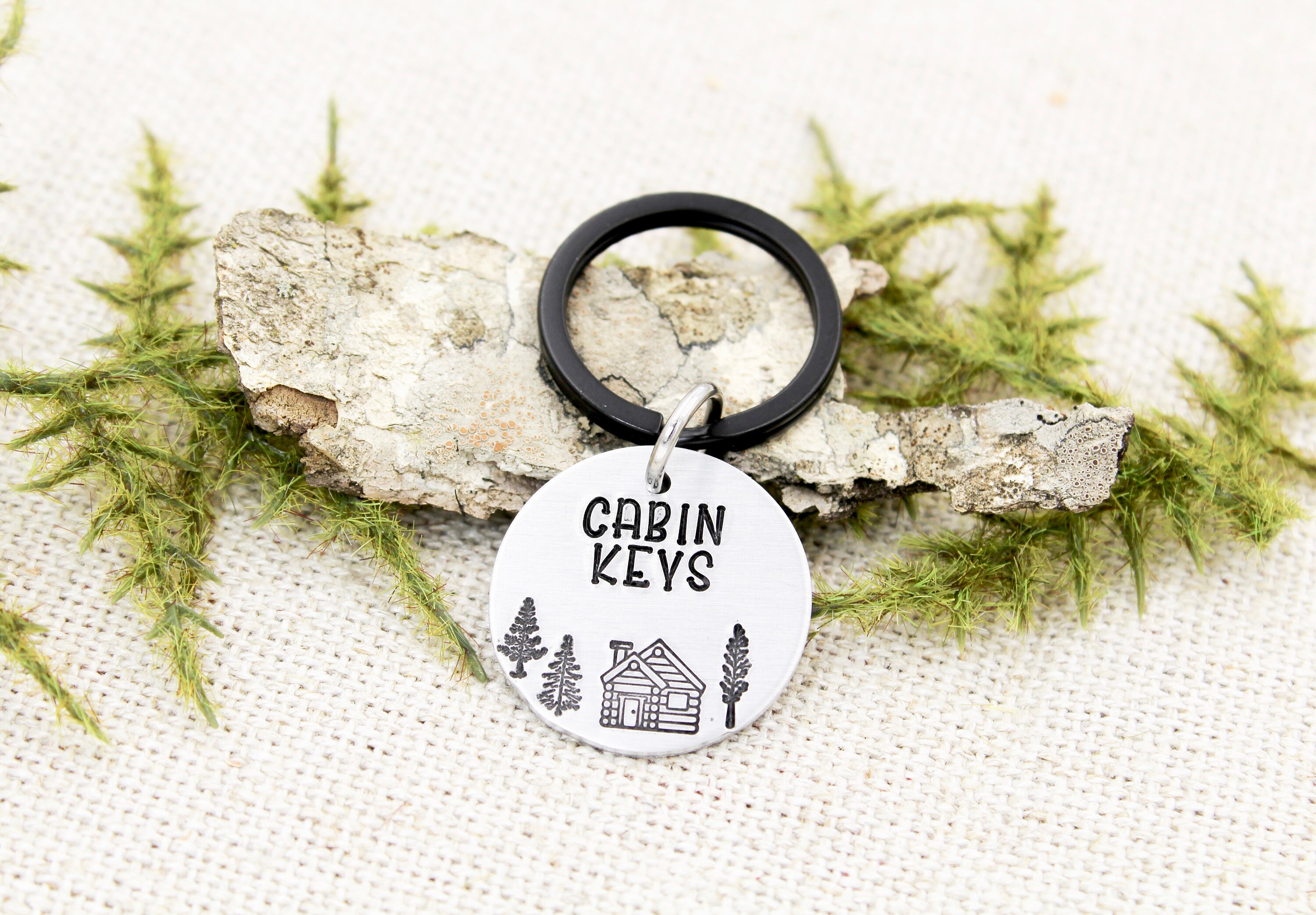 Cabin Keys Keychain, Cabin Keyring, Cabin Rental Key Chain, Mountain ...