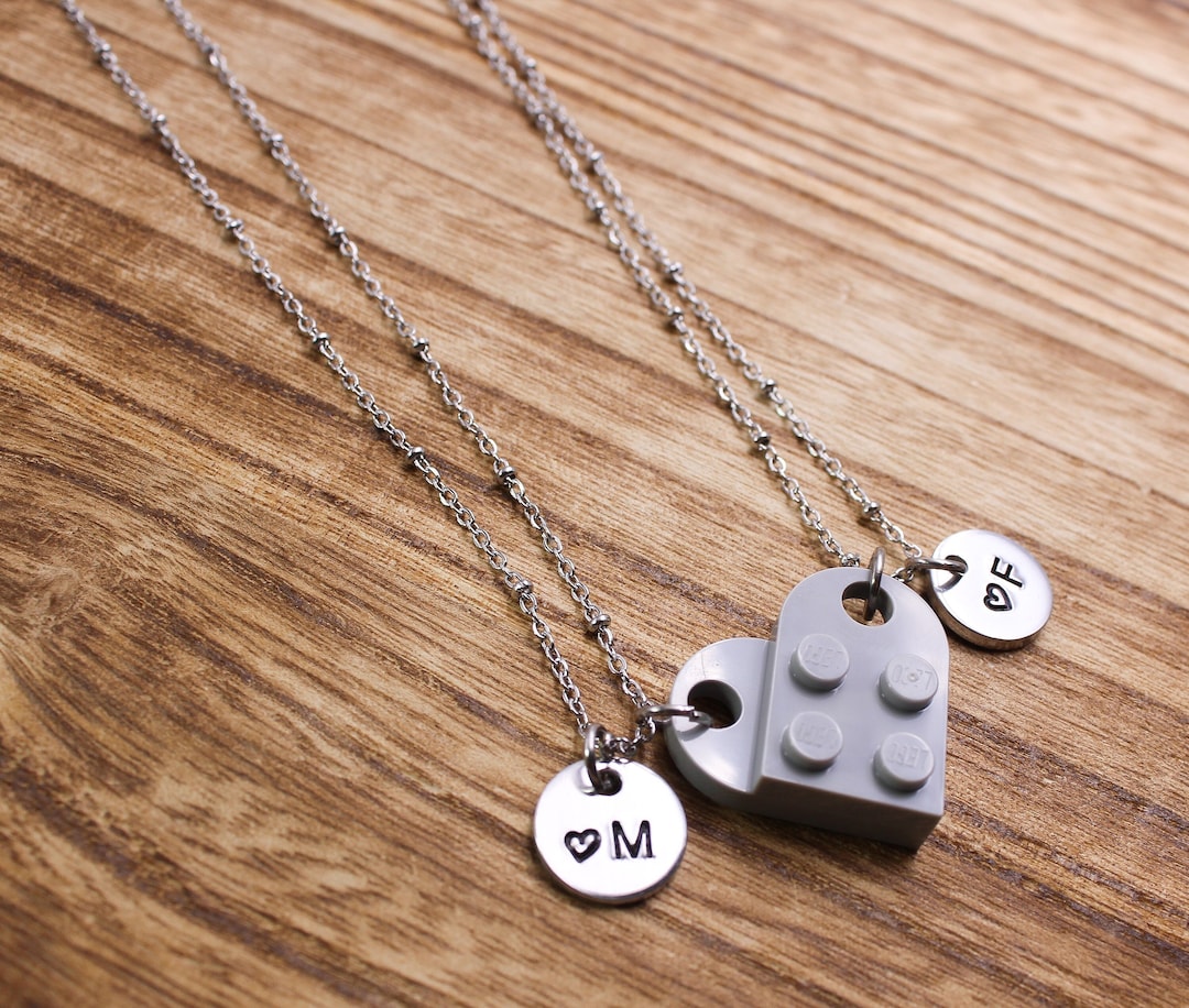 Ubuy Lego Piece For Heart Necklace Buy GEAREDC Brick Necklace Set
