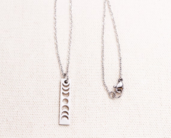 Skyrim Fasi lunari Collana in acciaio inox Choker Moda Elegante Donne