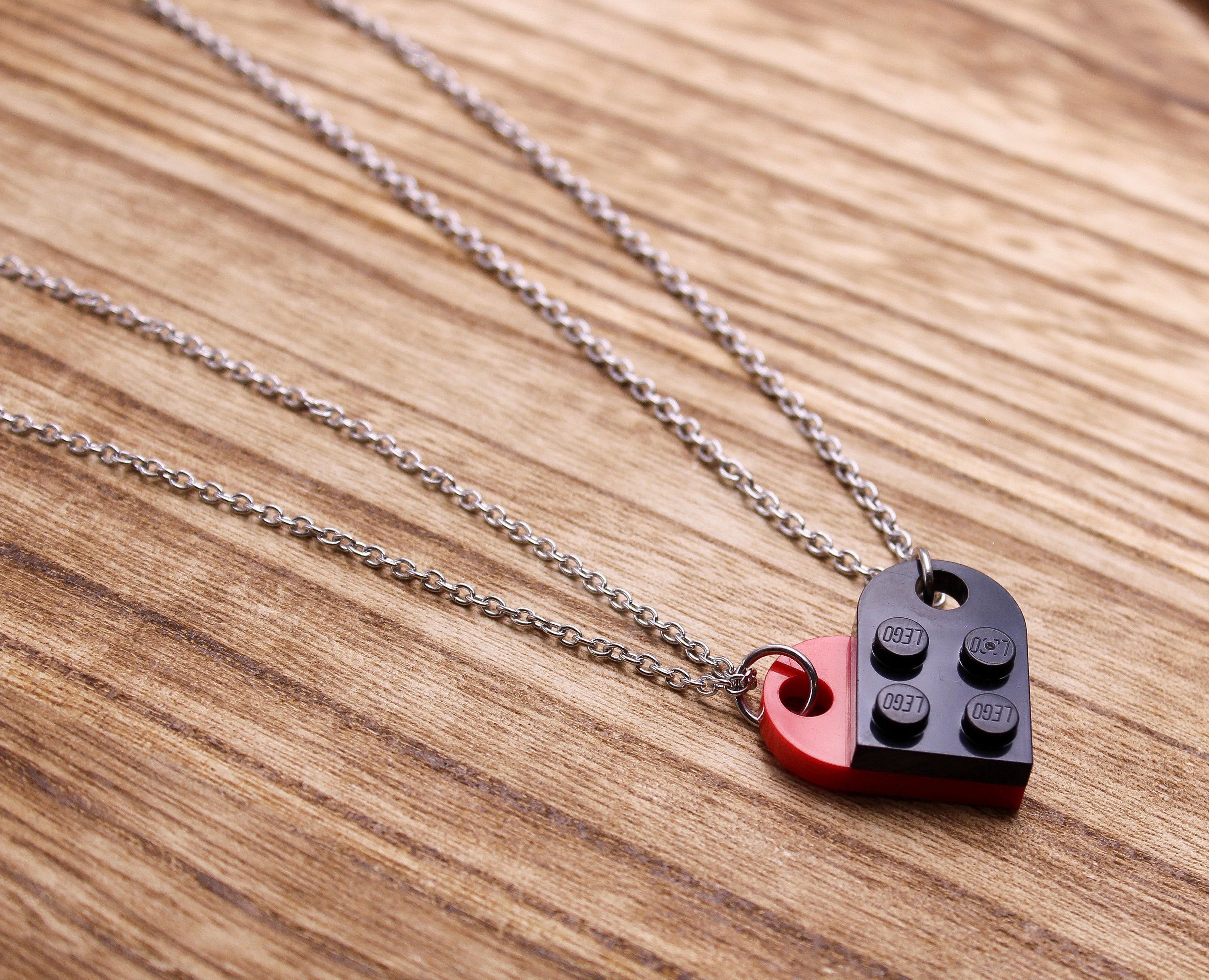 Lego Heart Necklace Etsy